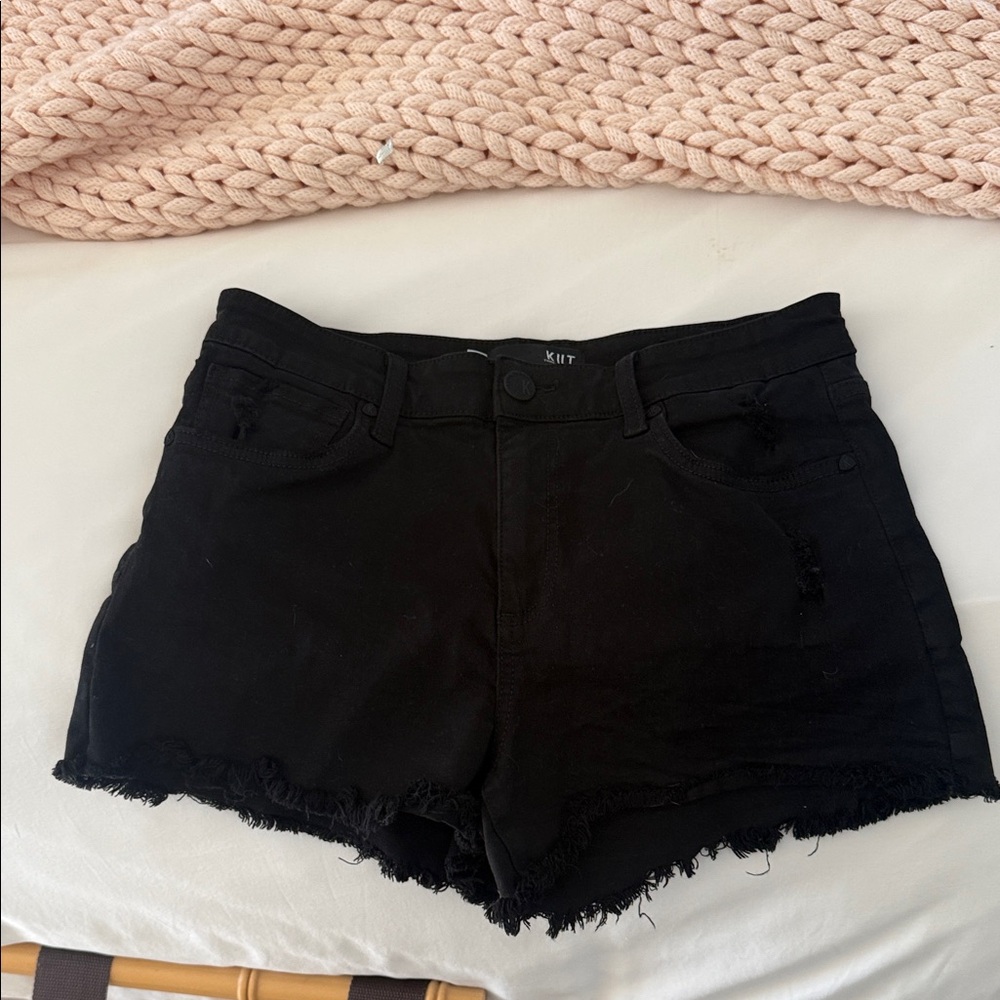 KUT Black Denim Shorts